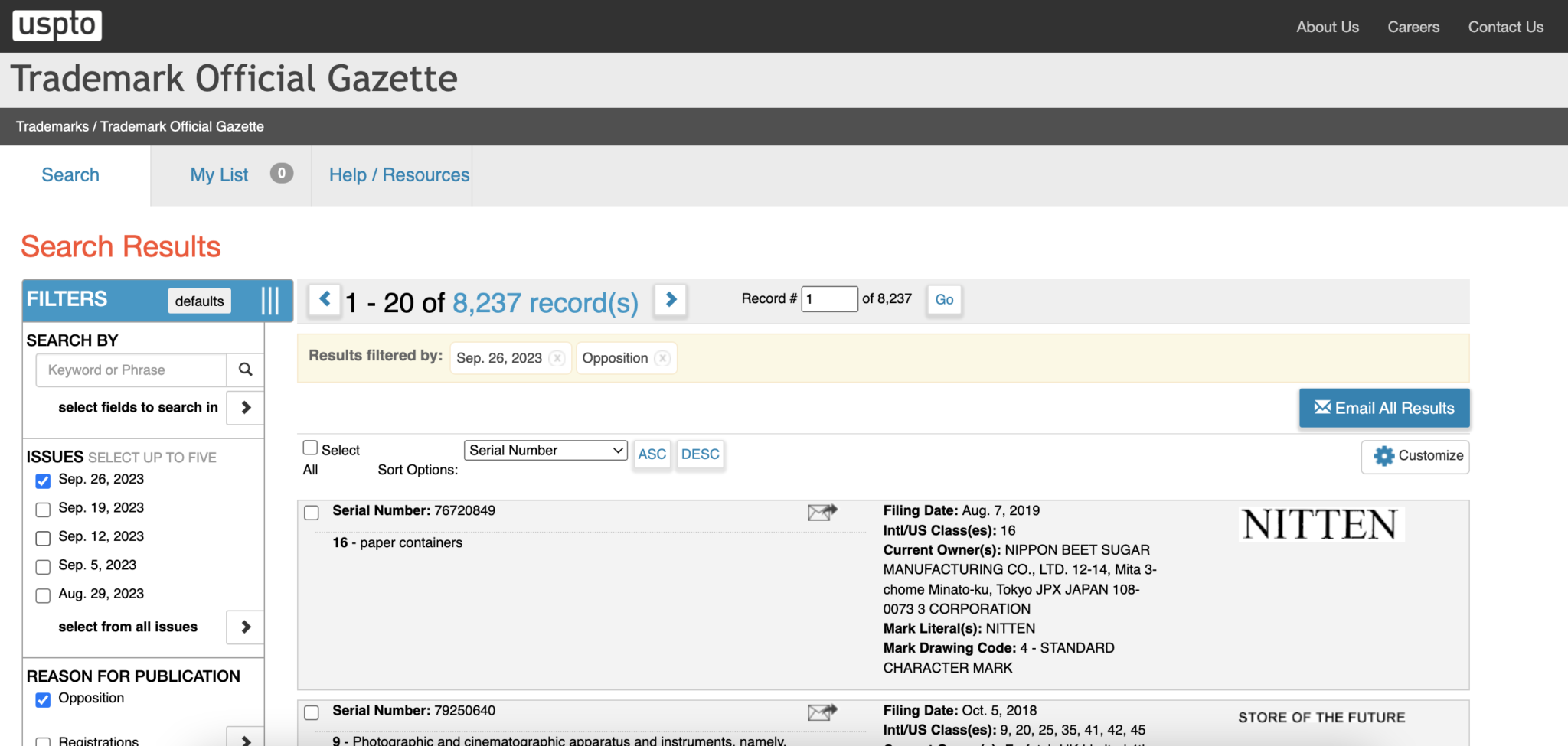 Trademark Usage Statistics Status Reference: Use In Commerce Trademark The Process Timeline