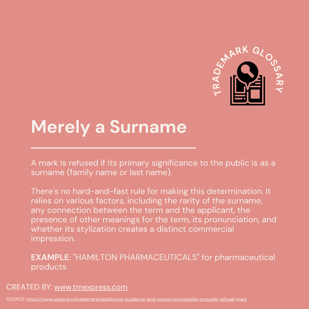 Image showcasing Can You Trademark a Surname?