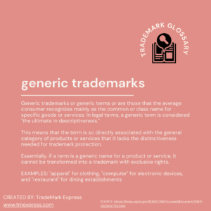 Generic Trademarks: Why Generic Terms Can't Be Registered (Examples)