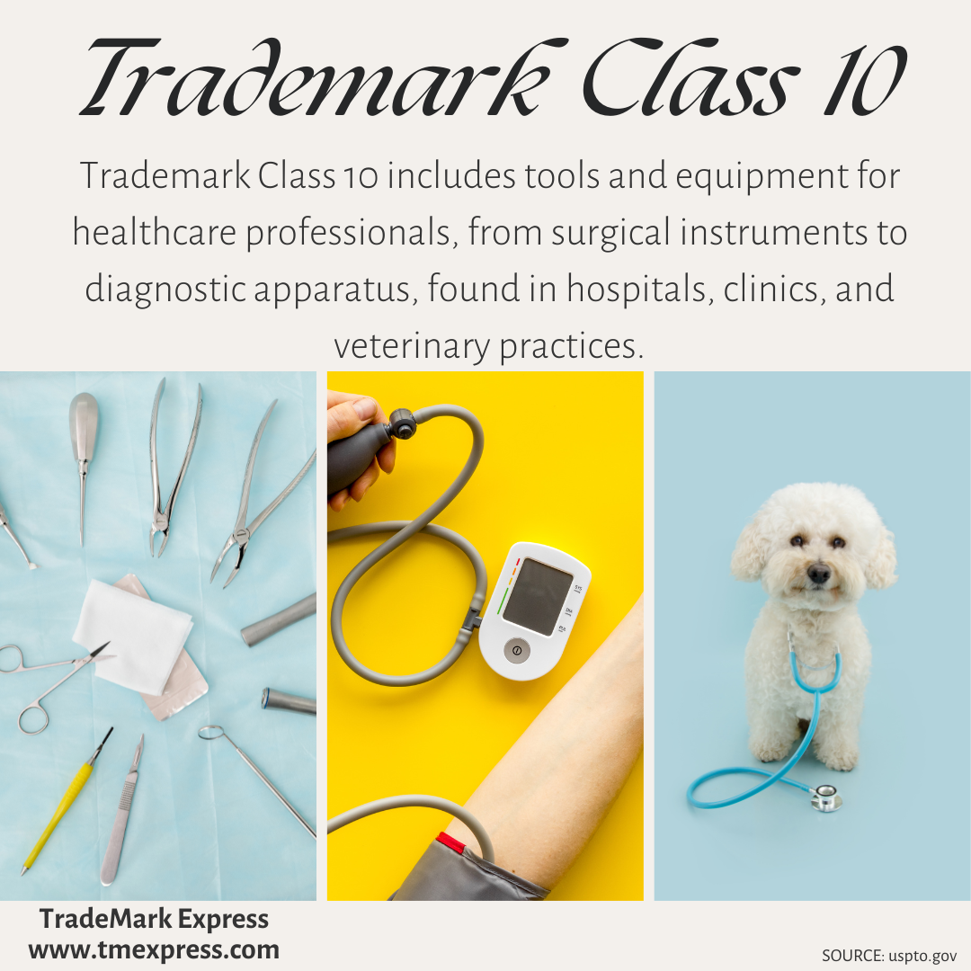Picture of Trademark Class 10, Medical and Surgical Apparatus