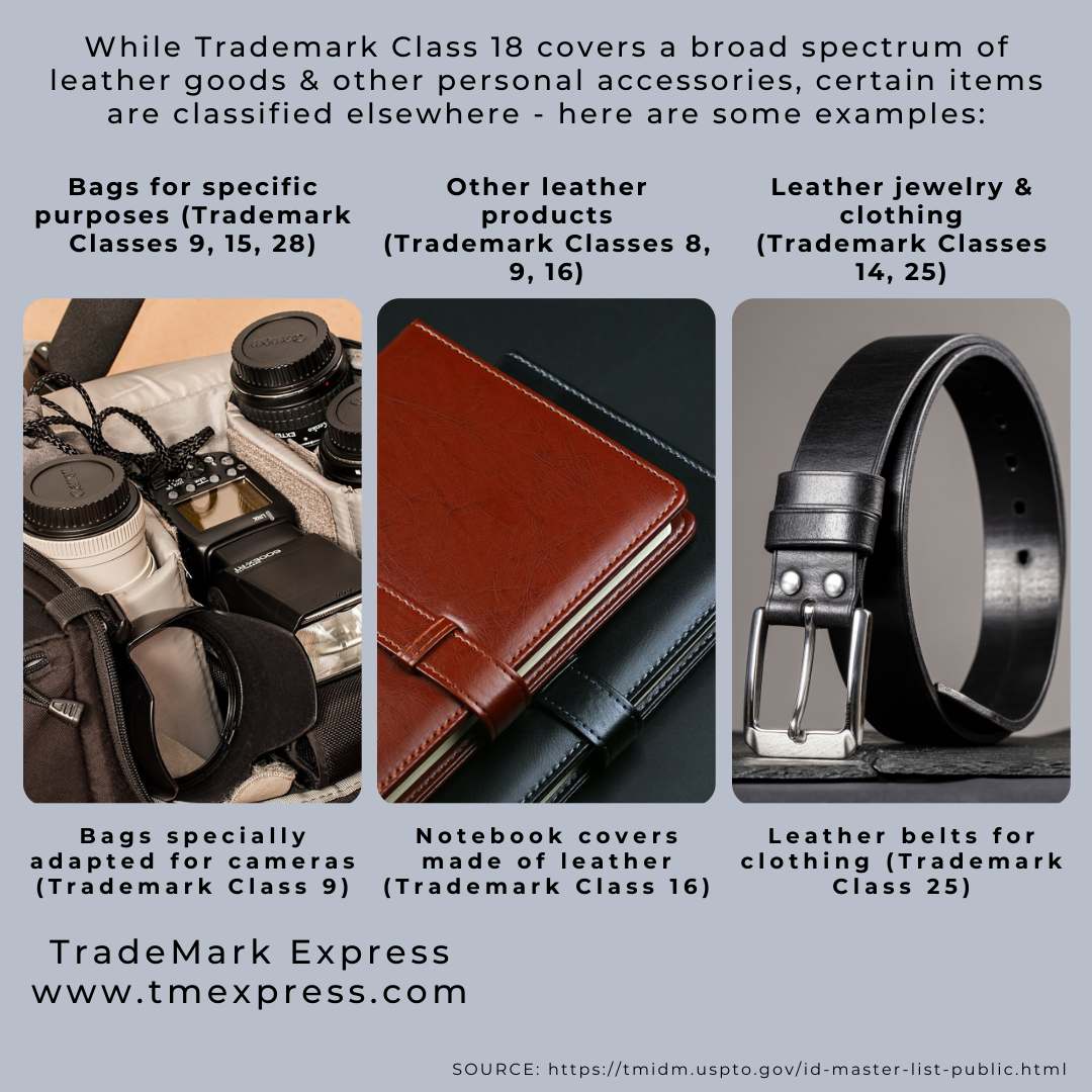 Photo inspiration: Picture Idea: Trademark Class 18 Leather Goods