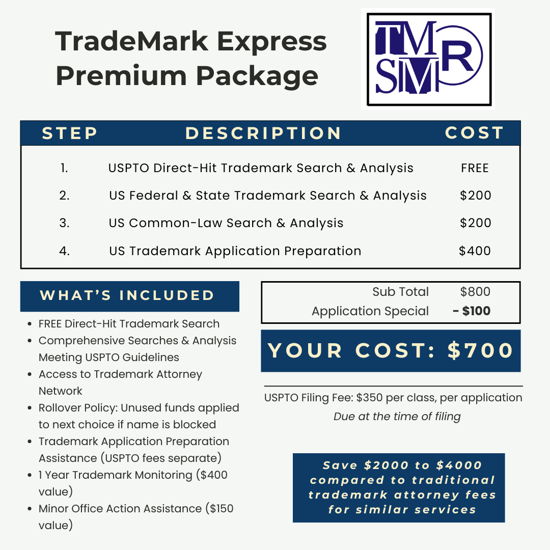 TradeMark Express: Trademark Search Packages - Express Trademark Search And Prosecution