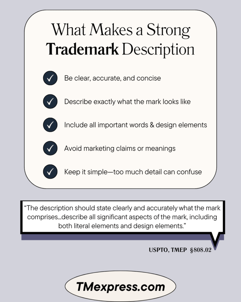 Quick Guide to USPTO Trademark Description of Mark